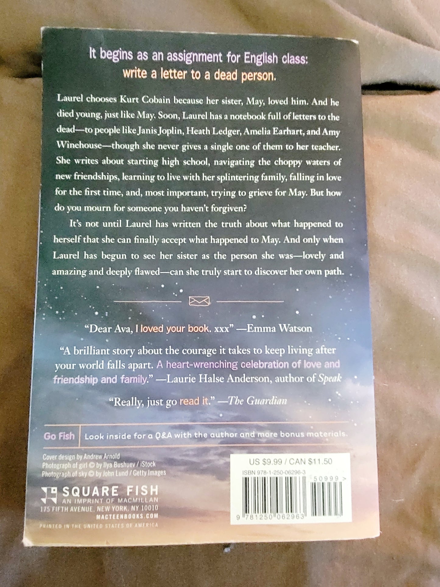 Love Letters To The Dead By: Ava Dellaira image 1